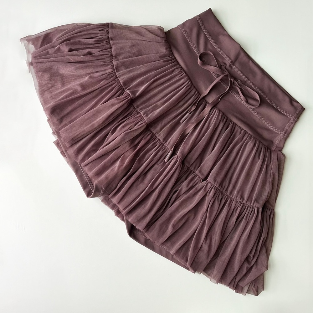 POPFLEX NWOT Pirouette Tiered Skort Peppercorn Color | Tulle skirt ballet Purple